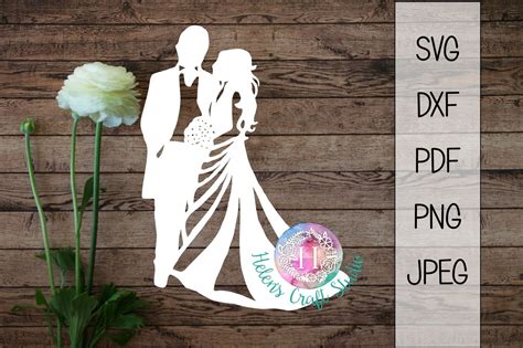 Download 117+ silhouette wedding outline Cut Images